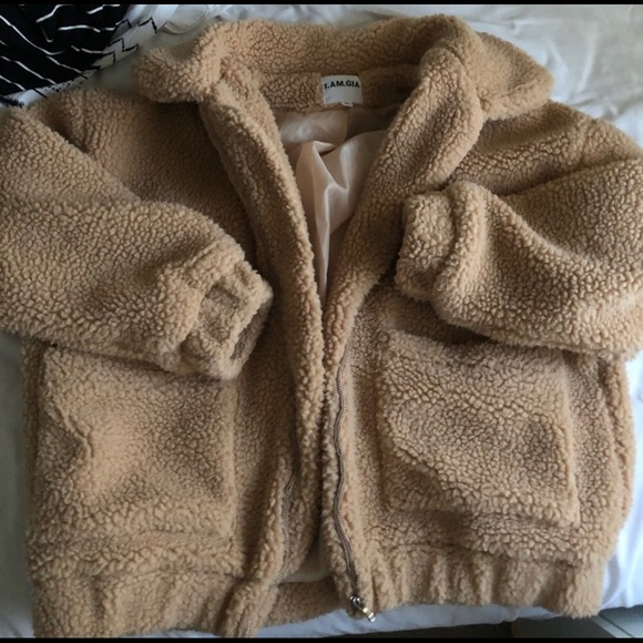 Tan Puffy Jacket - Picture 2 of 3